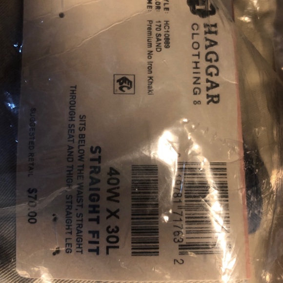 Men’s Haggar Khaki pants - Picture 2 of 2